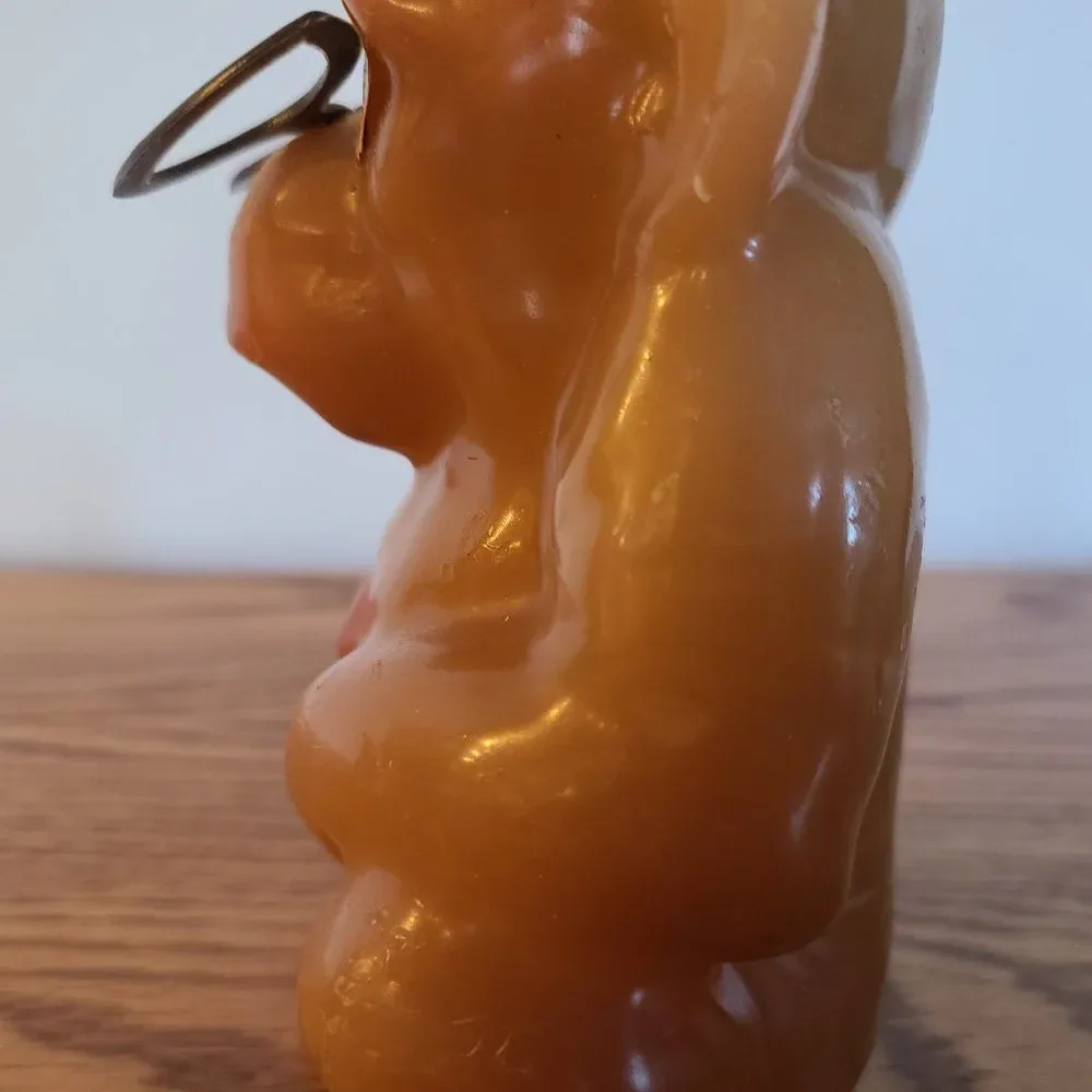 Vintage Candle - Novelty Wax Candle - Gorilla / Monkey In Glasses- Vintage Rare